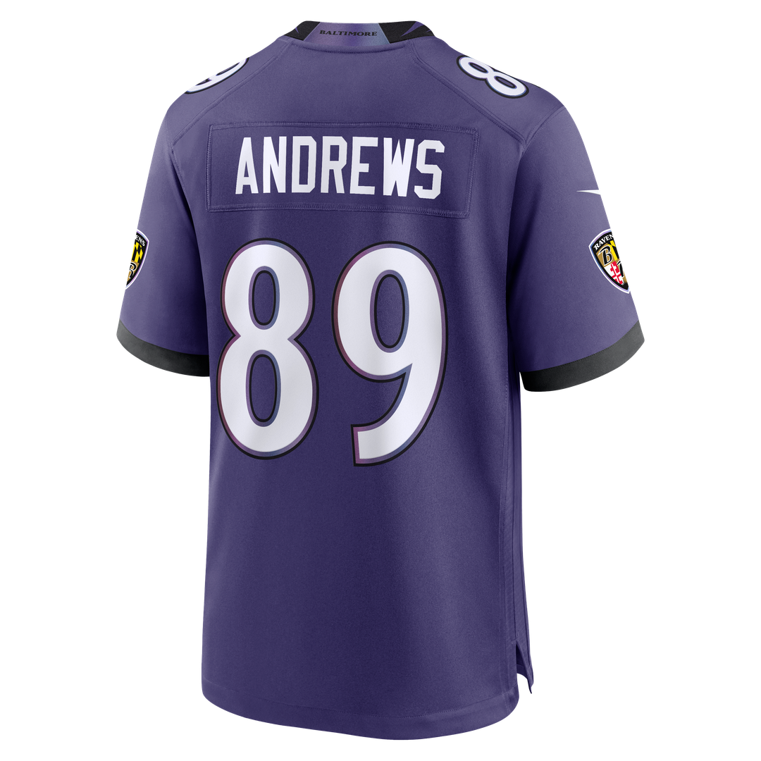 Men's Baltimore Ravens Mark Andrews Black Alternate Game NFL Football Jersey - view 9