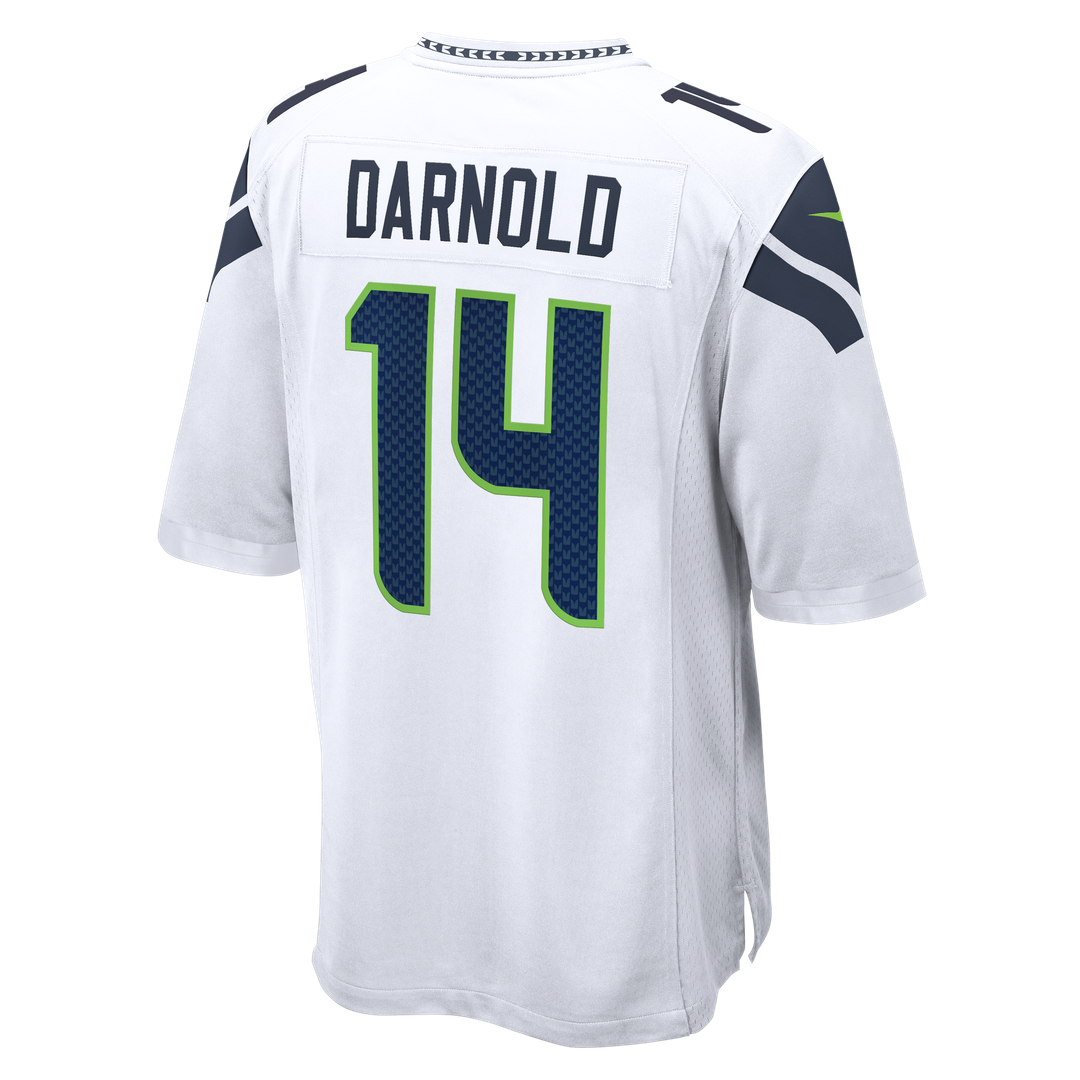 Men's Seattle Seahawks Sam Darnold White Game NFL Football Jersey - view 6