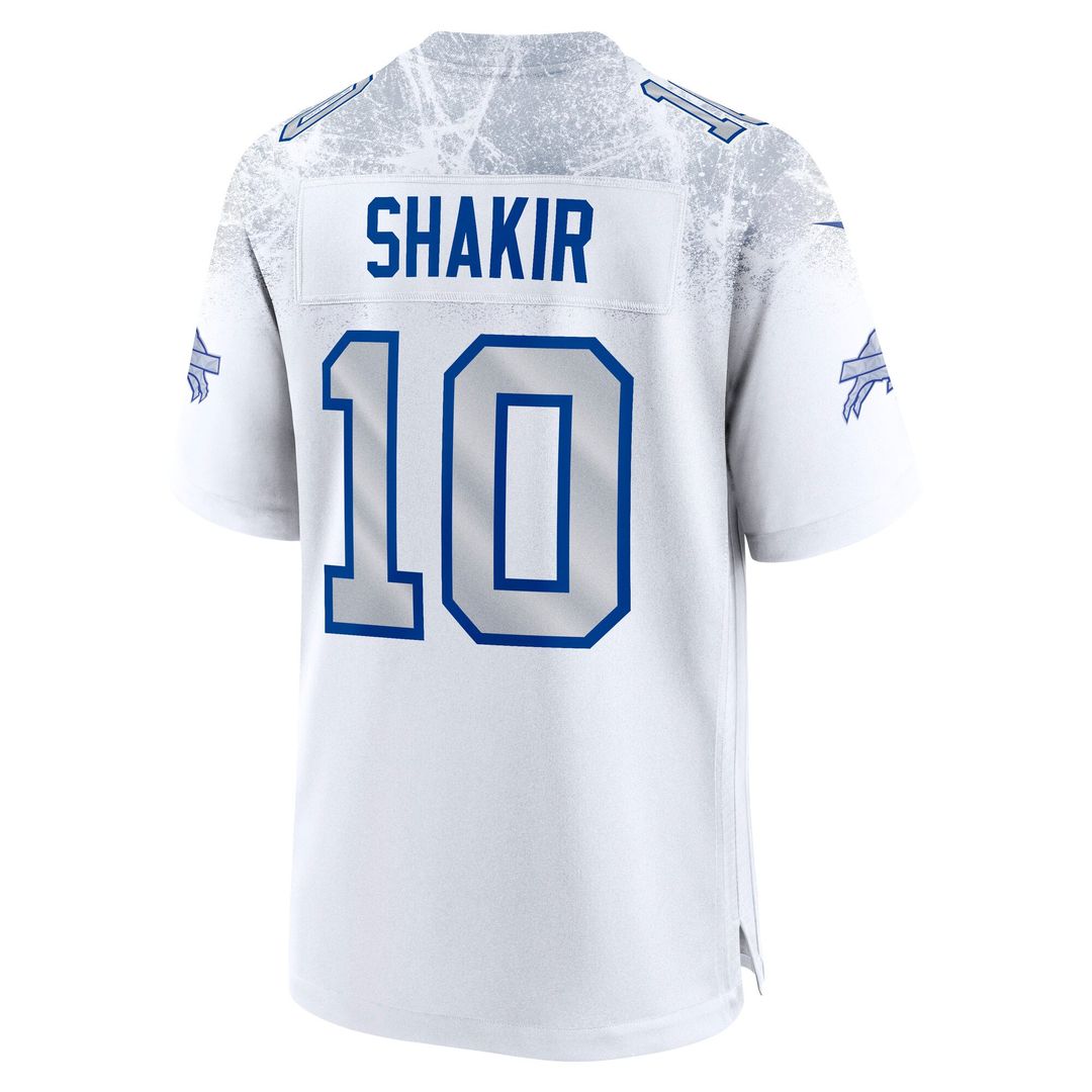 Men's Buffalo Bills Khalil Shakir White Rivalries Collection Game NFL Football Jersey - view 3