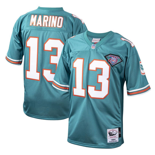 Men's Miami Dolphins 1994 Dan Marino Aqua Throwback NFL Football Jersey - view 1