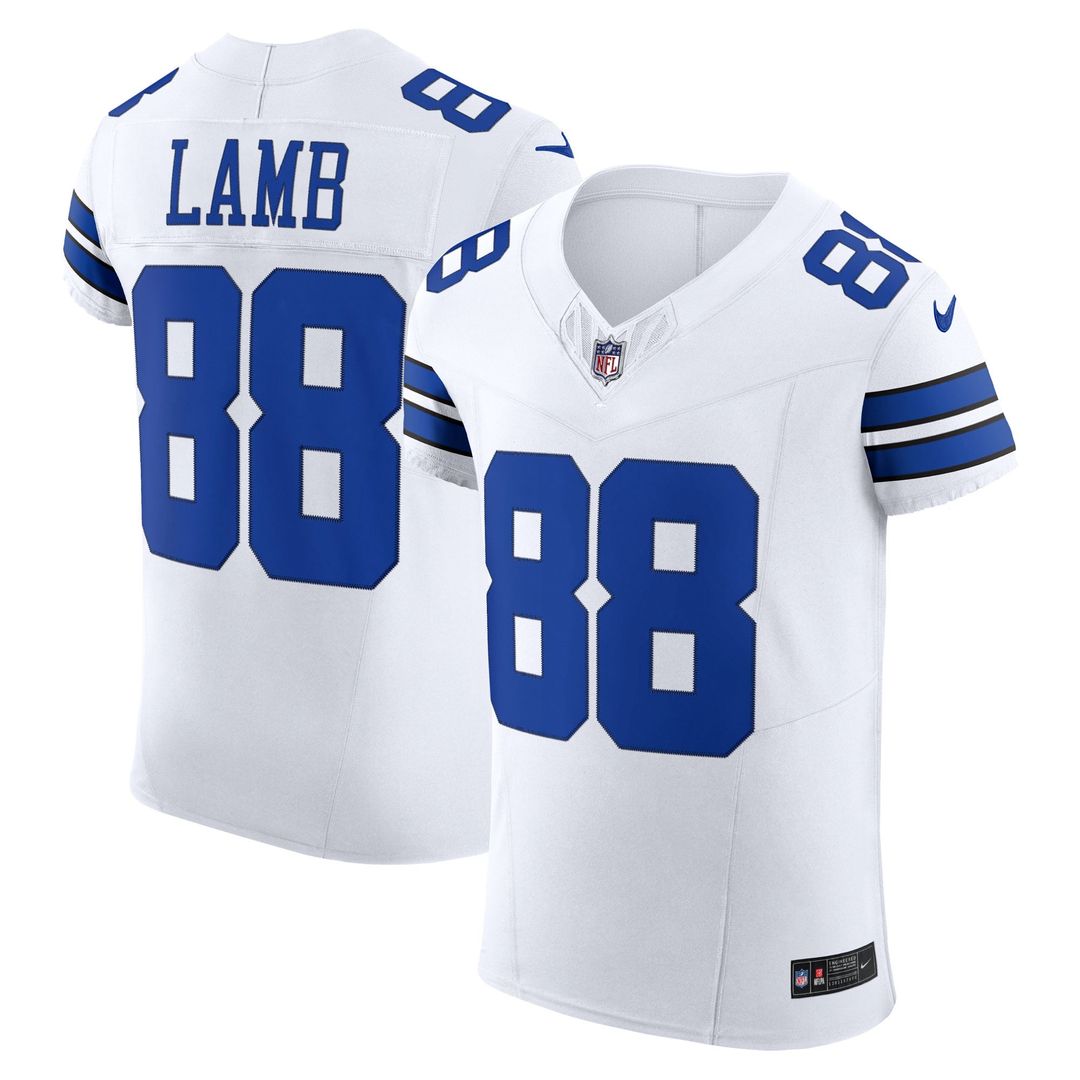 Men's Dallas Cowboys CeeDee Lamb White Elite NFL Football Jersey - view 1