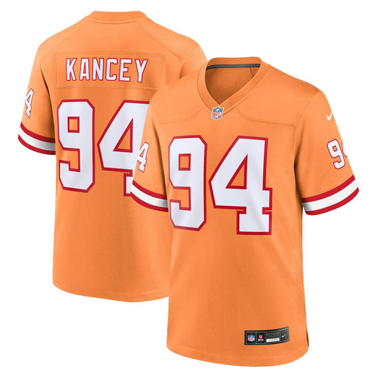 Men's Tampa Bay Buccaneers Calijah Kancey Orange Alternate Game NFL Football Jersey - view 1