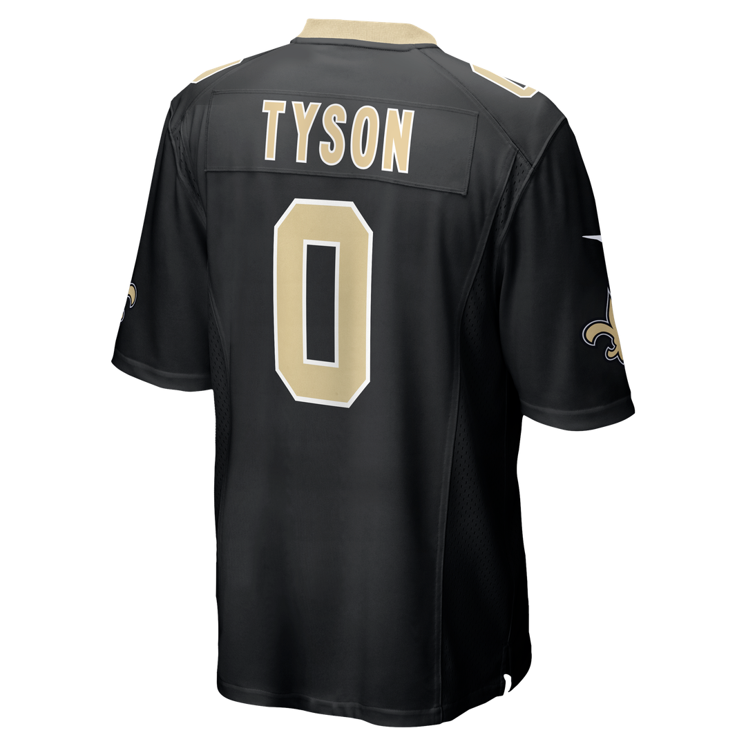 Men's New Orleans Saints Jordyn Tyson Black Team Game NFL Football Jersey - view 11