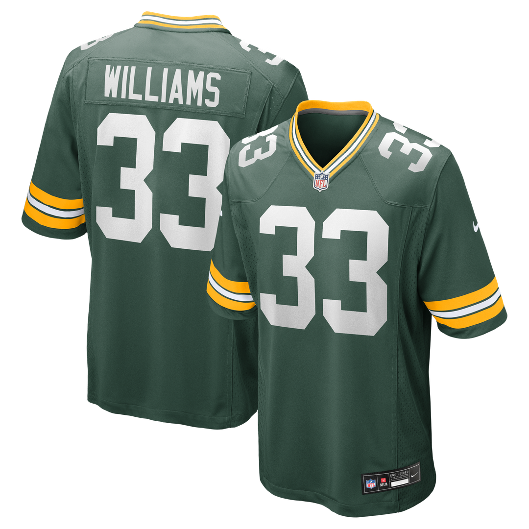 Men's Green Bay Packers Evan Williams Green Game NFL Football Jersey - view 1