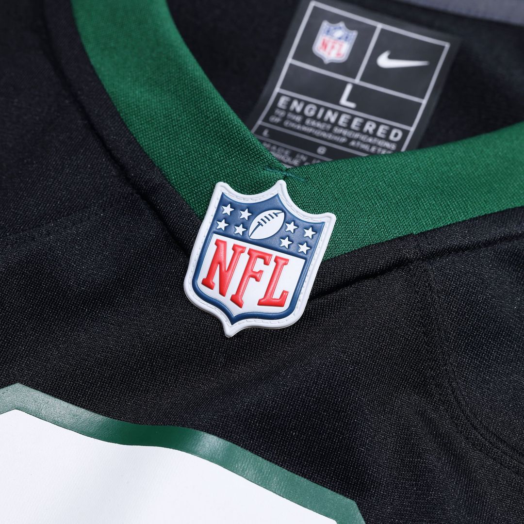 Men's New York Jets Breece Hall Legacy Black Alternate Game NFL Football Jersey - view 4