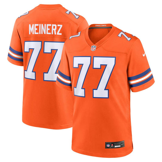 Men's Denver Broncos Quinn Meinerz Orange Alternate Game NFL Football Jersey - view 1