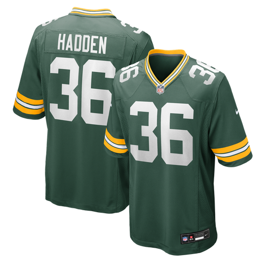 Men's Green Bay Packers Kamal Hadden Green Team Game NFL Football Jersey - view 1