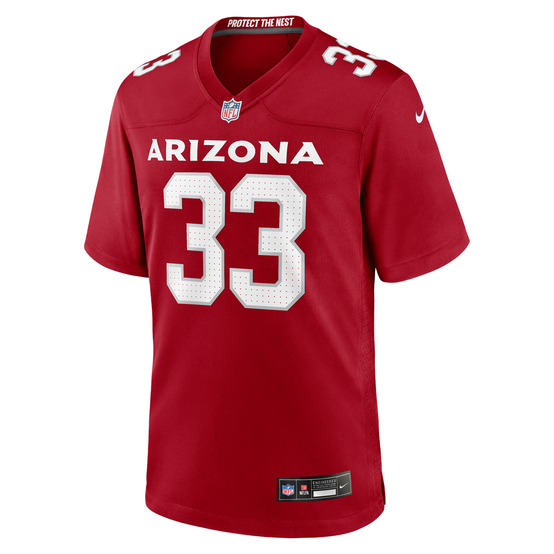 Men's Arizona Cardinals Trey Benson Cardinal Team Game NFL Football Jersey - view 2