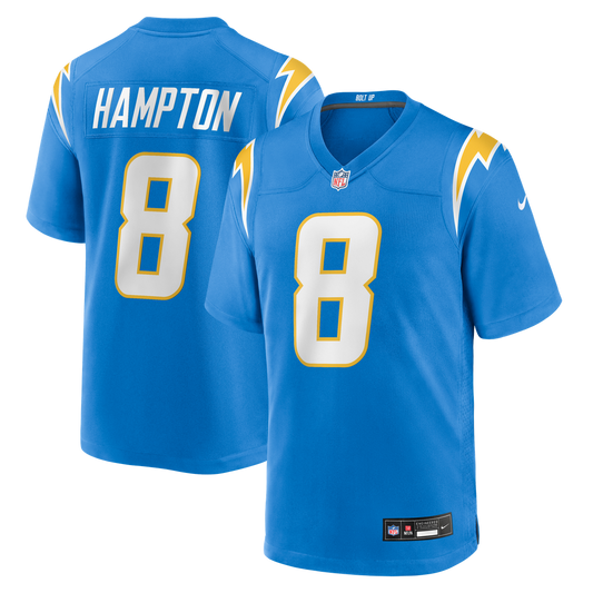 Men's Los Angeles Chargers Omarion Hampton Powder Blue Team Game NFL Football Jersey - view 1