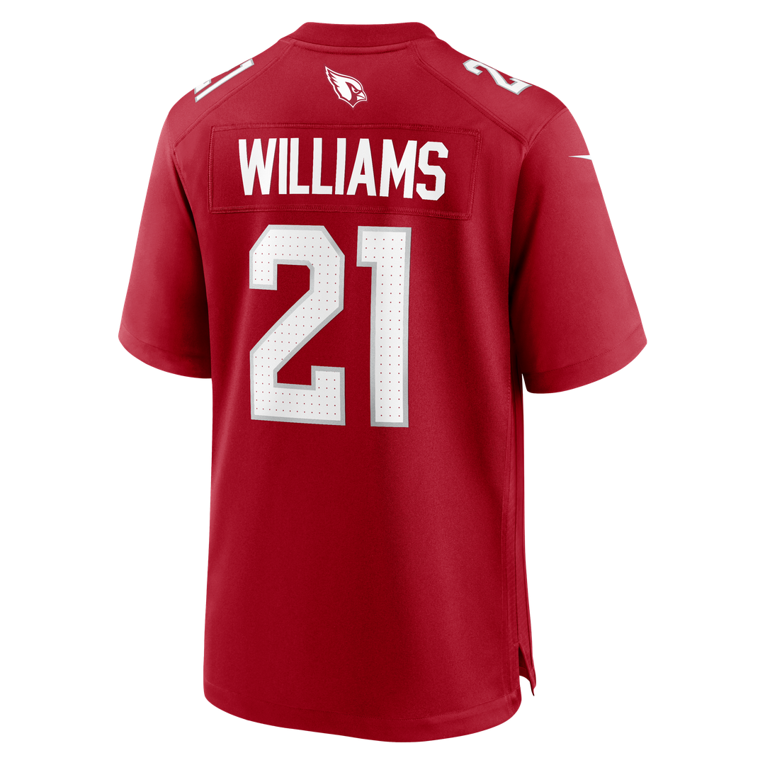 Men's Arizona Cardinals Garrett Williams Cardinal Game NFL Football Jersey - view 3