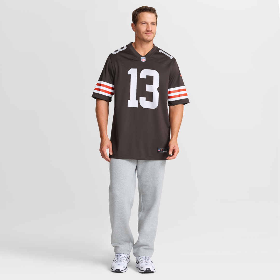 Men's Cleveland Browns Corey Bojorquez Brown Game NFL Football Jersey - view 7