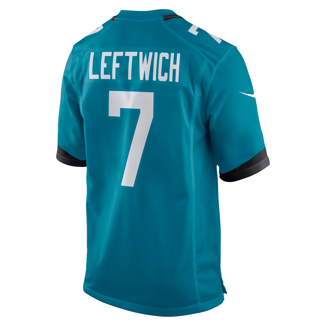 Men's Jacksonville Jaguars Byron Leftwich Teal Retired Player Game NFL Football Jersey - view 11