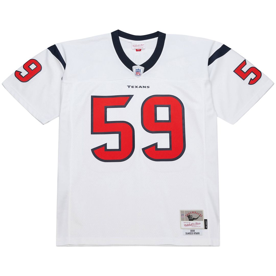 Men's Houston Texans DeMeco Ryans White 2006 Legacy Replica NFL Football Jersey - view 2
