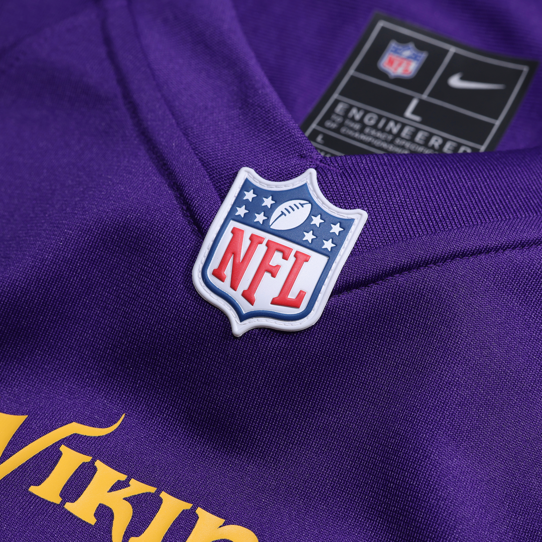 Men's Minnesota Vikings Caleb Banks Purple Team Game NFL Football Jersey - view 4