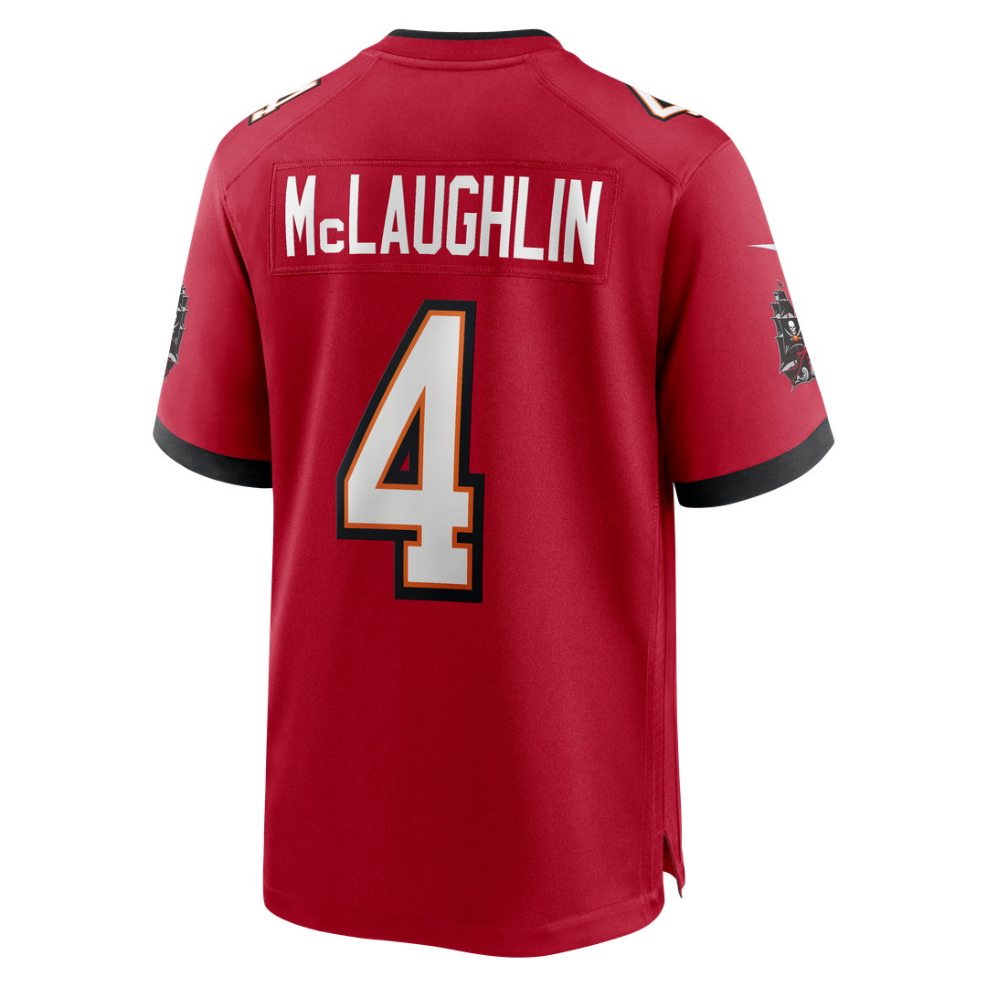 Men's Tampa Bay Buccaneers Chase McLaughlin Red Game NFL Football Jersey - view 3