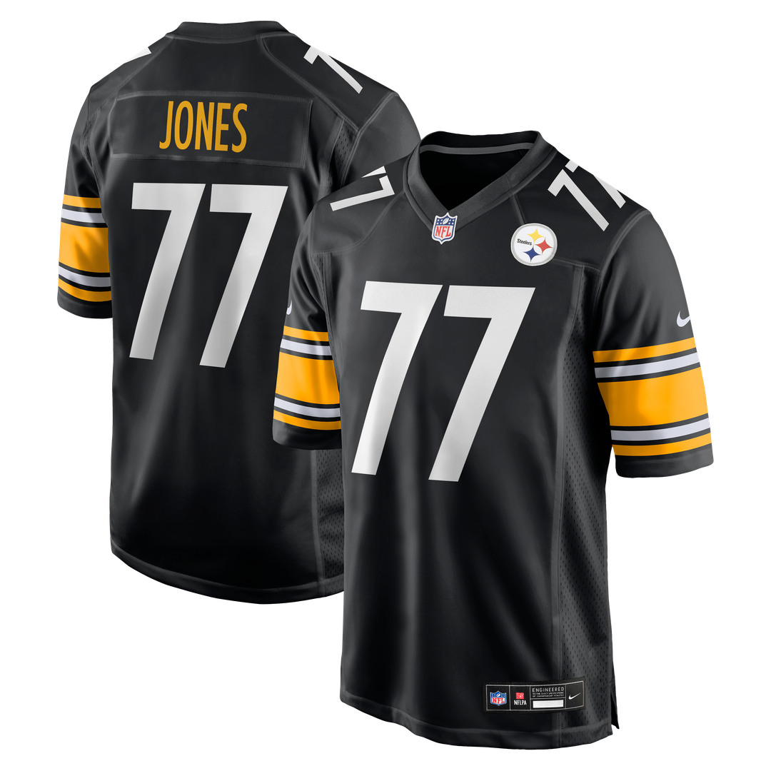 Men's Pittsburgh Steelers Broderick Jones Black Game NFL Football Jersey - view 1