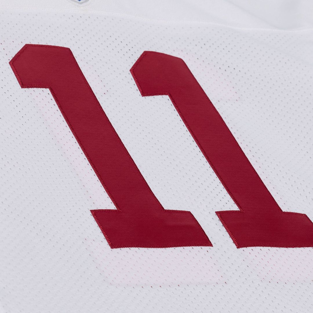 Men's Arizona Cardinals Larry Fitzgerald White 2004 Throwback NFL Football Jersey - view 4