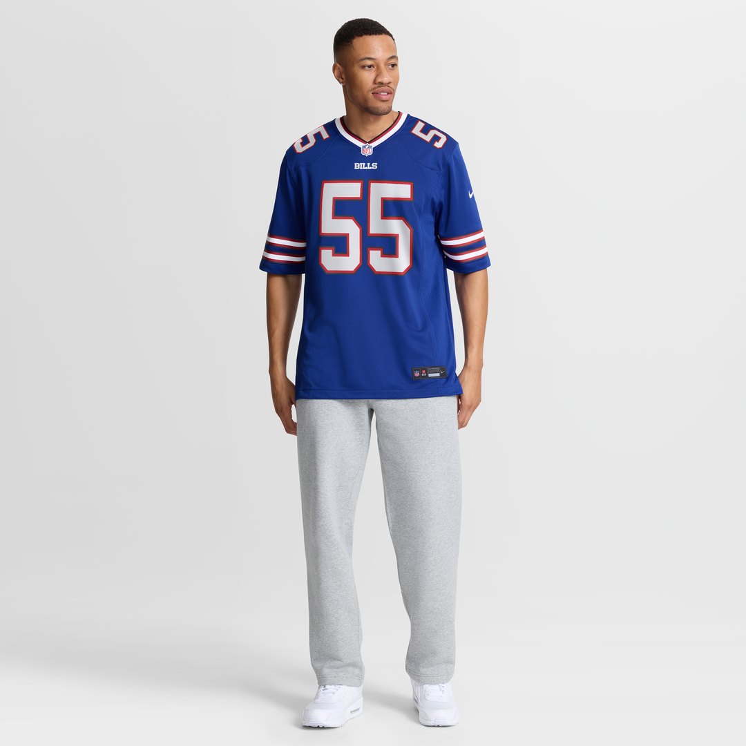 Men's Buffalo Bills Michael Hoecht Royal Team Game NFL Football Jersey - view 7