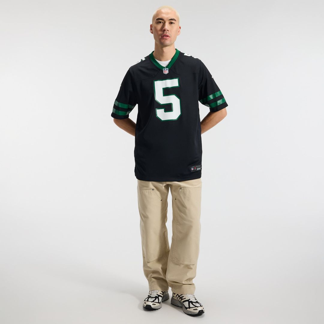 Men's New York Jets Garrett Wilson Legacy Green Game NFL Football Jersey - view 39