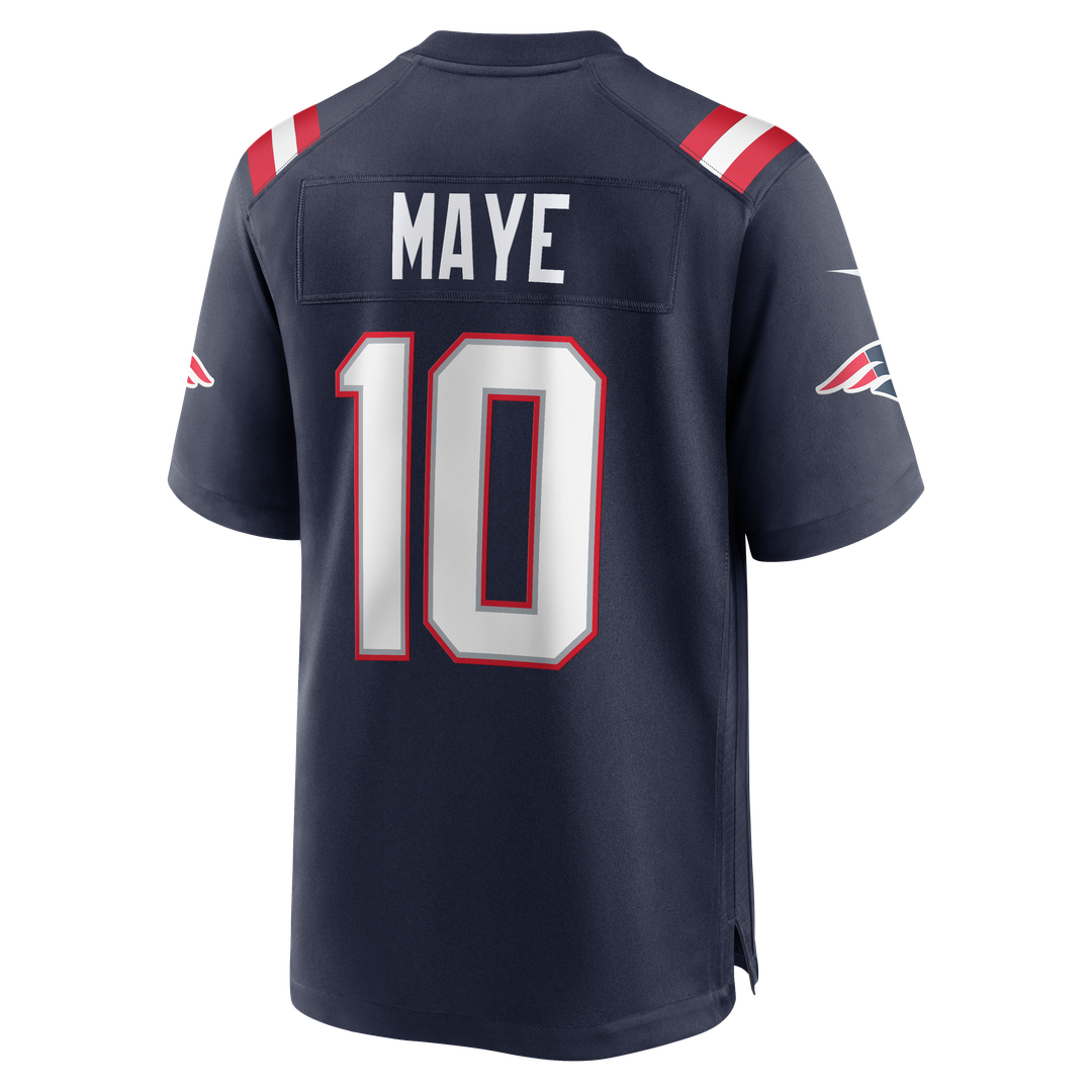 Men's New England Patriots Drake Maye Navy Player Game NFL Football Jersey - view 8