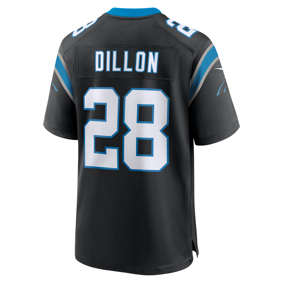 Men's Carolina Panthers AJ Dillon Black Team Game NFL Football Jersey - view 3