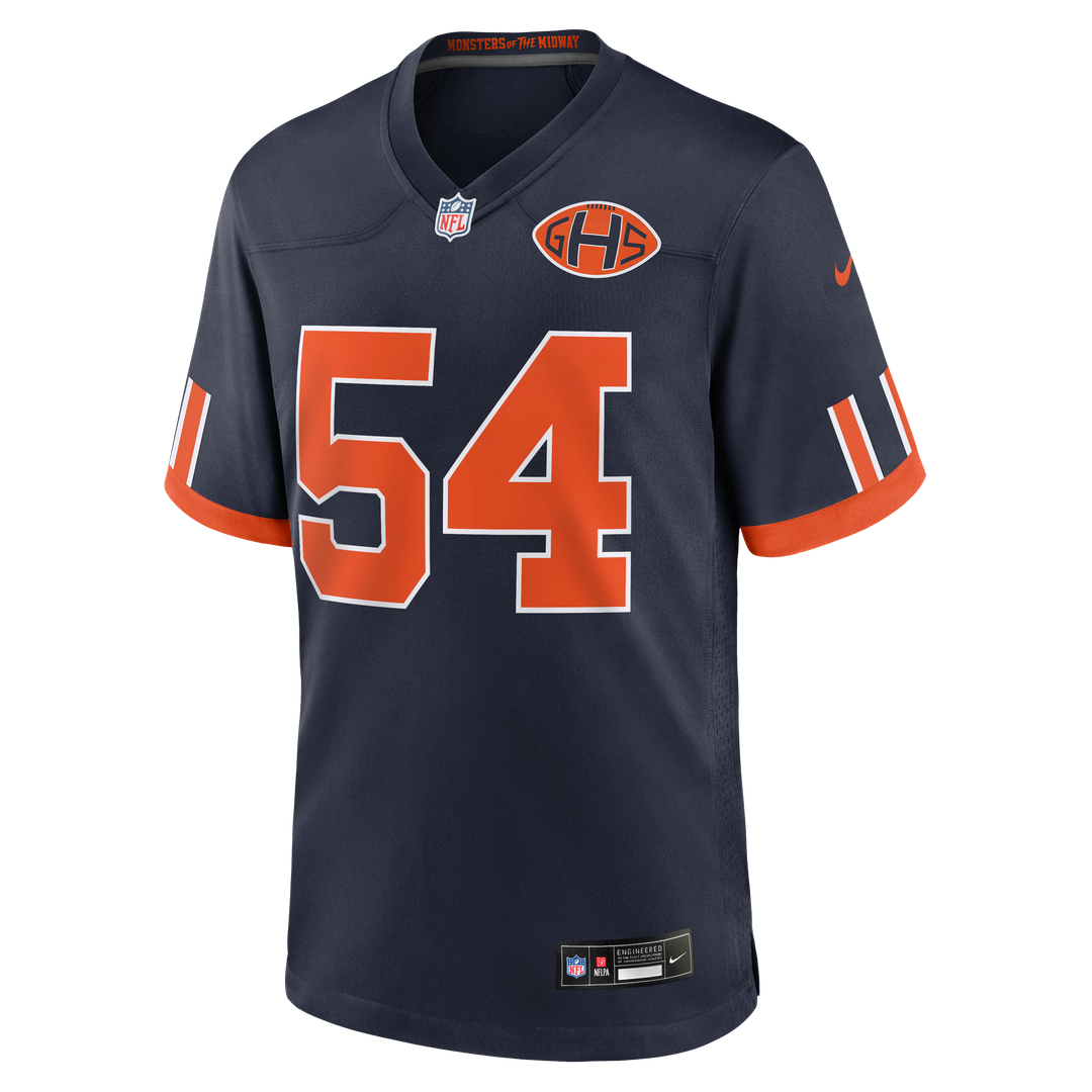 Men's Chicago Bears Brian Urlacher Navy 2026 Rivalries Collection Game NFL Football Jersey - view 2