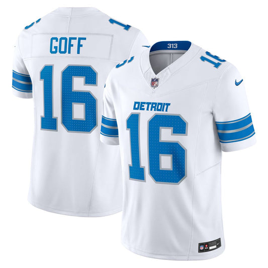 Men's Detroit Lions Jared Goff White Limited NFL Football Jersey - view 1