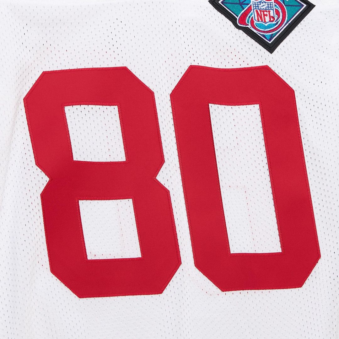 Men's San Francisco 49ers 1994 Jerry Rice White Throwback NFL Football Jersey - view 6