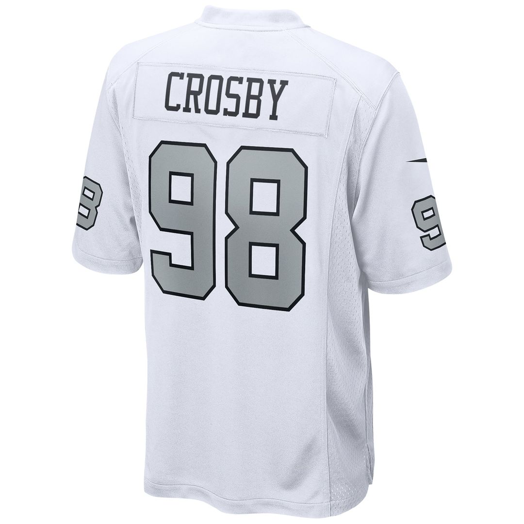 Men's Las Vegas Raiders Maxx Crosby Black Game NFL Football Jersey - view 19