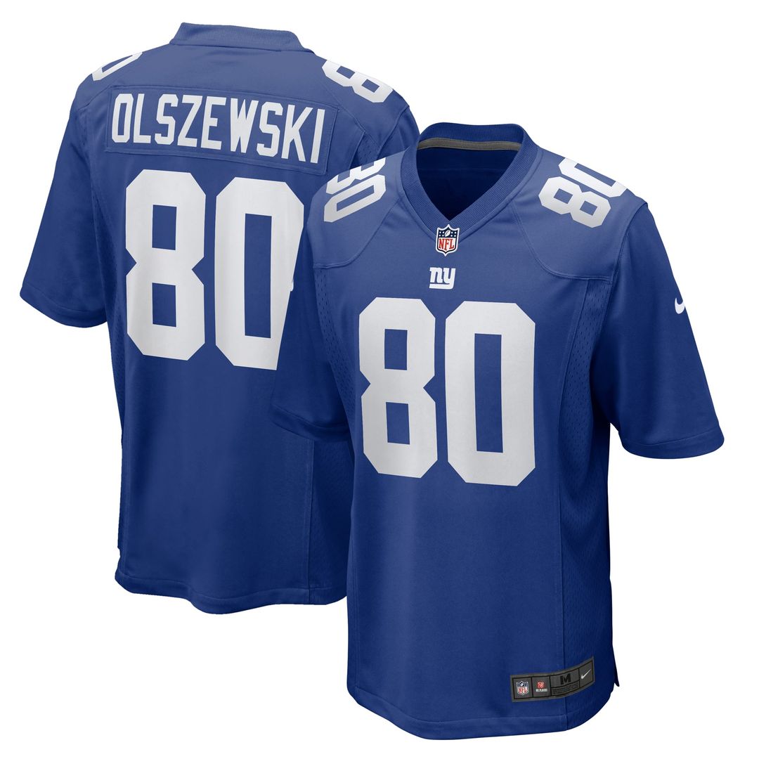 Men's New York Giants Gunner Olszewski Royal Team Game NFL Football Jersey - view 1