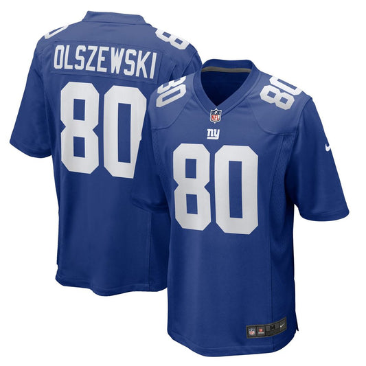 Men's New York Giants Gunner Olszewski Royal Team Game NFL Football Jersey - view 1
