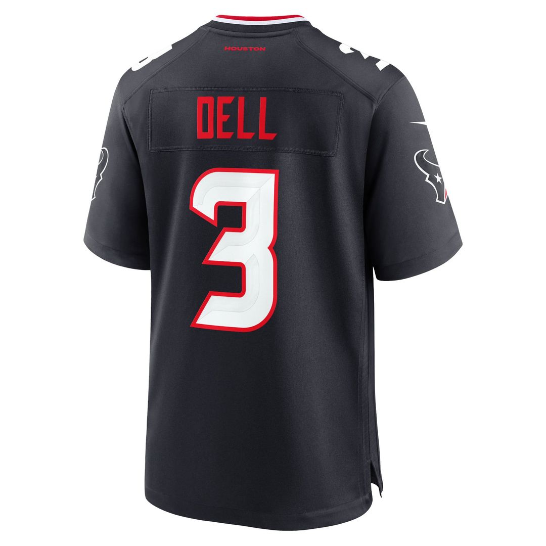 Men's Houston Texans Tank Dell White Game NFL Football Jersey - view 9