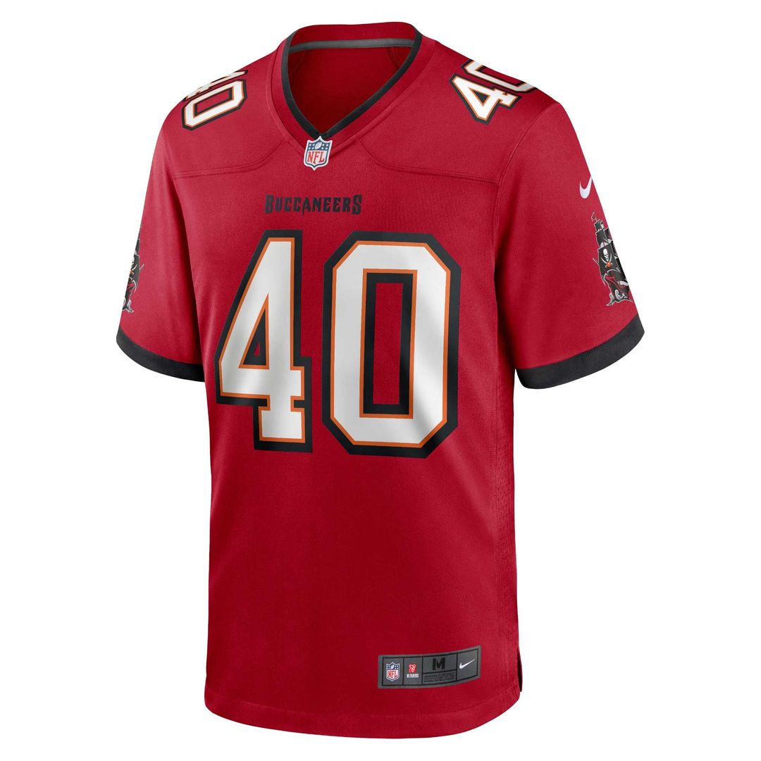 Men's Tampa Bay Buccaneers Mike Alstott Red Retired Player Game NFL Football Jersey - view 2