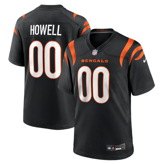 Men's Cincinnati Bengals Cashius Howell Black Team Game NFL Football Jersey - view 1