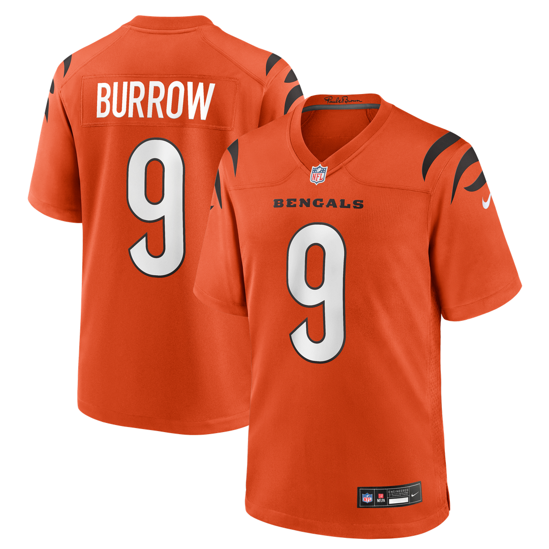 Men's Cincinnati Bengals Joe Burrow Black Player Game NFL Football Jersey - view 31
