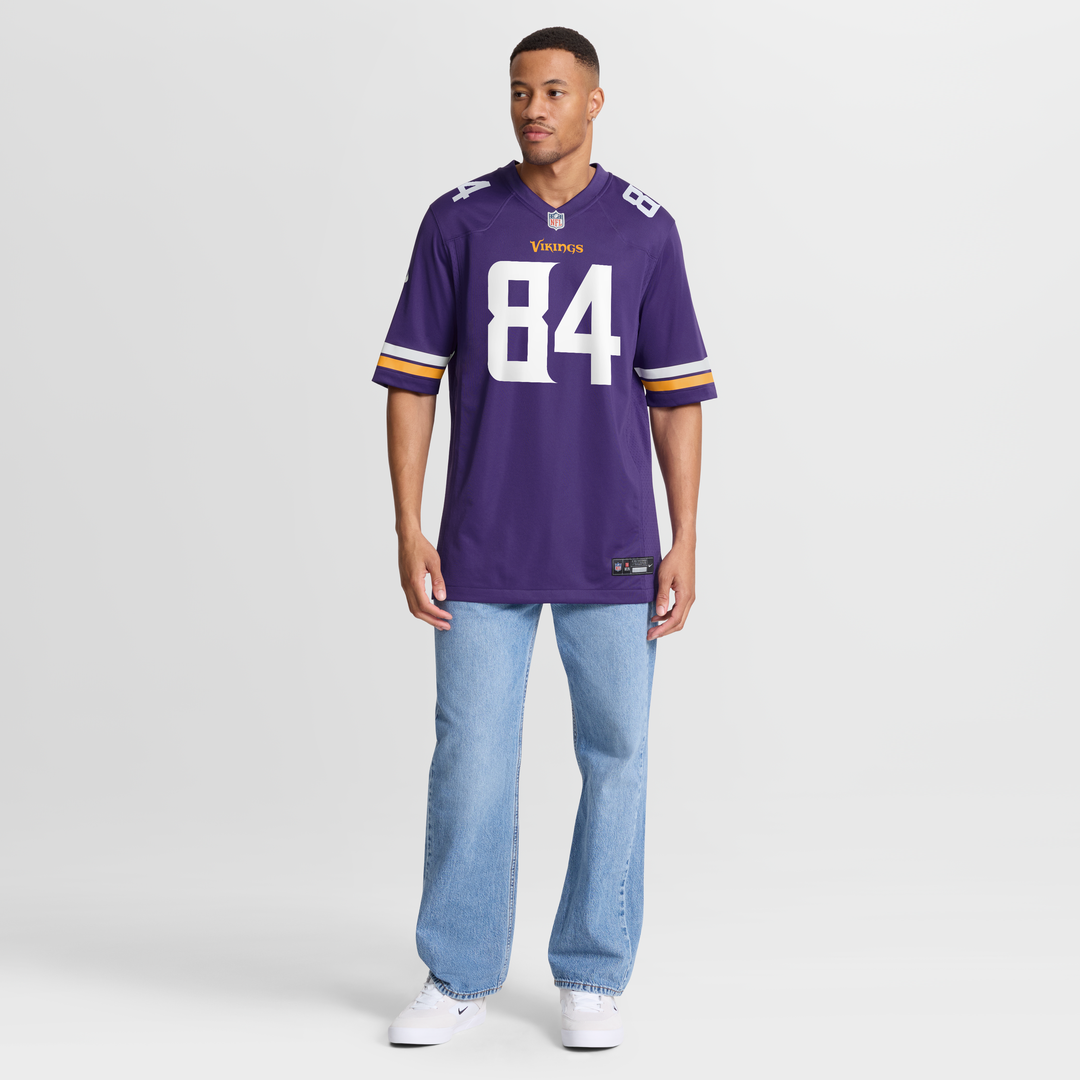 Men's Minnesota Vikings Randy Moss White Retired Player Game NFL Football Jersey - view 13
