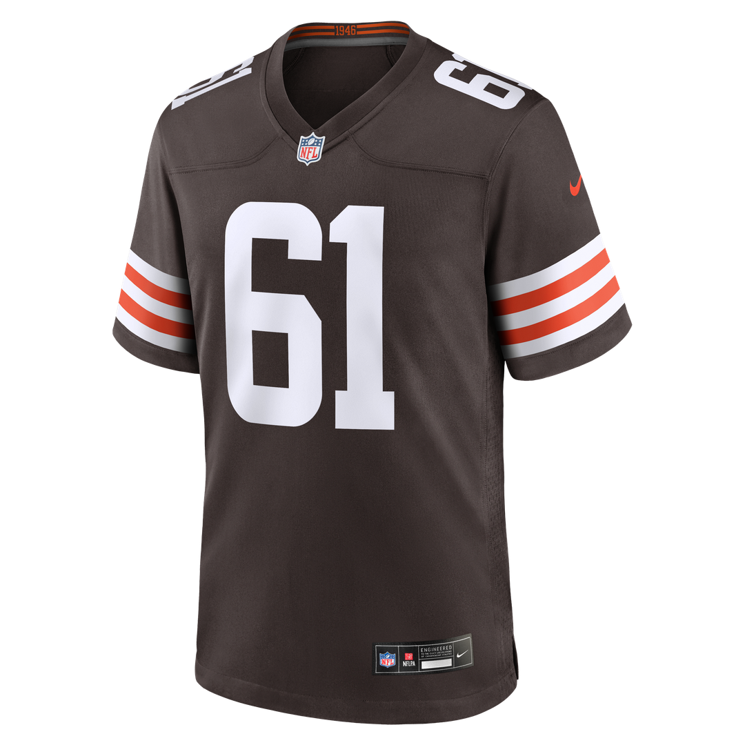 Men's Cleveland Browns Chris Williams Brown Team Game NFL Football Jersey - view 4