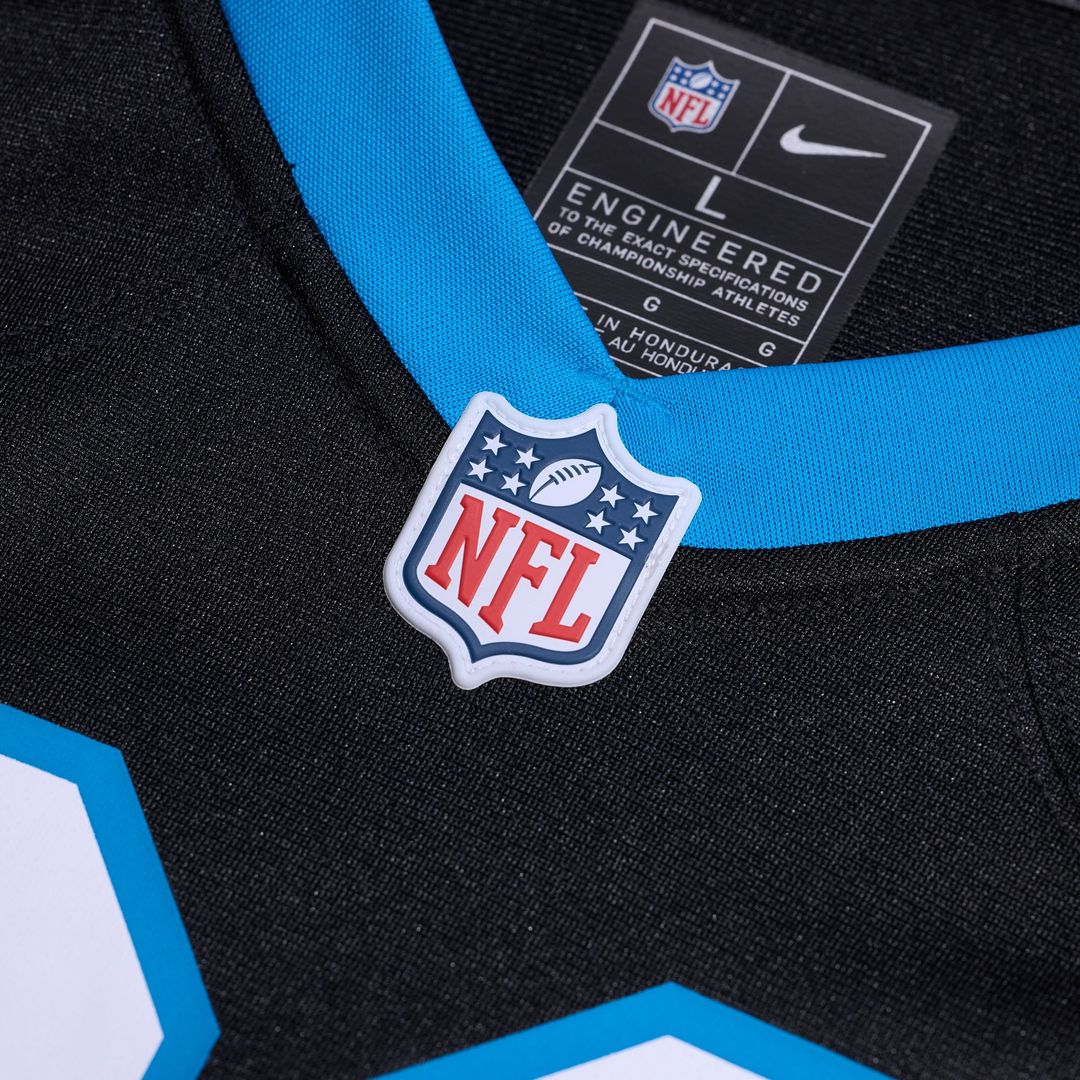 Men's Carolina Panthers Yosh Nijman Black Game NFL Football Jersey - view 4