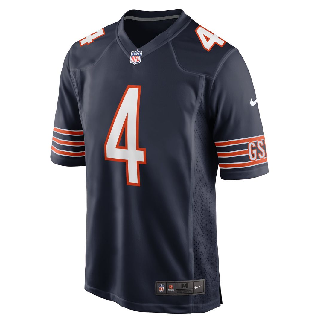 Men's Chicago Bears D'Andre Swift Navy Game NFL Football Jersey - view 2