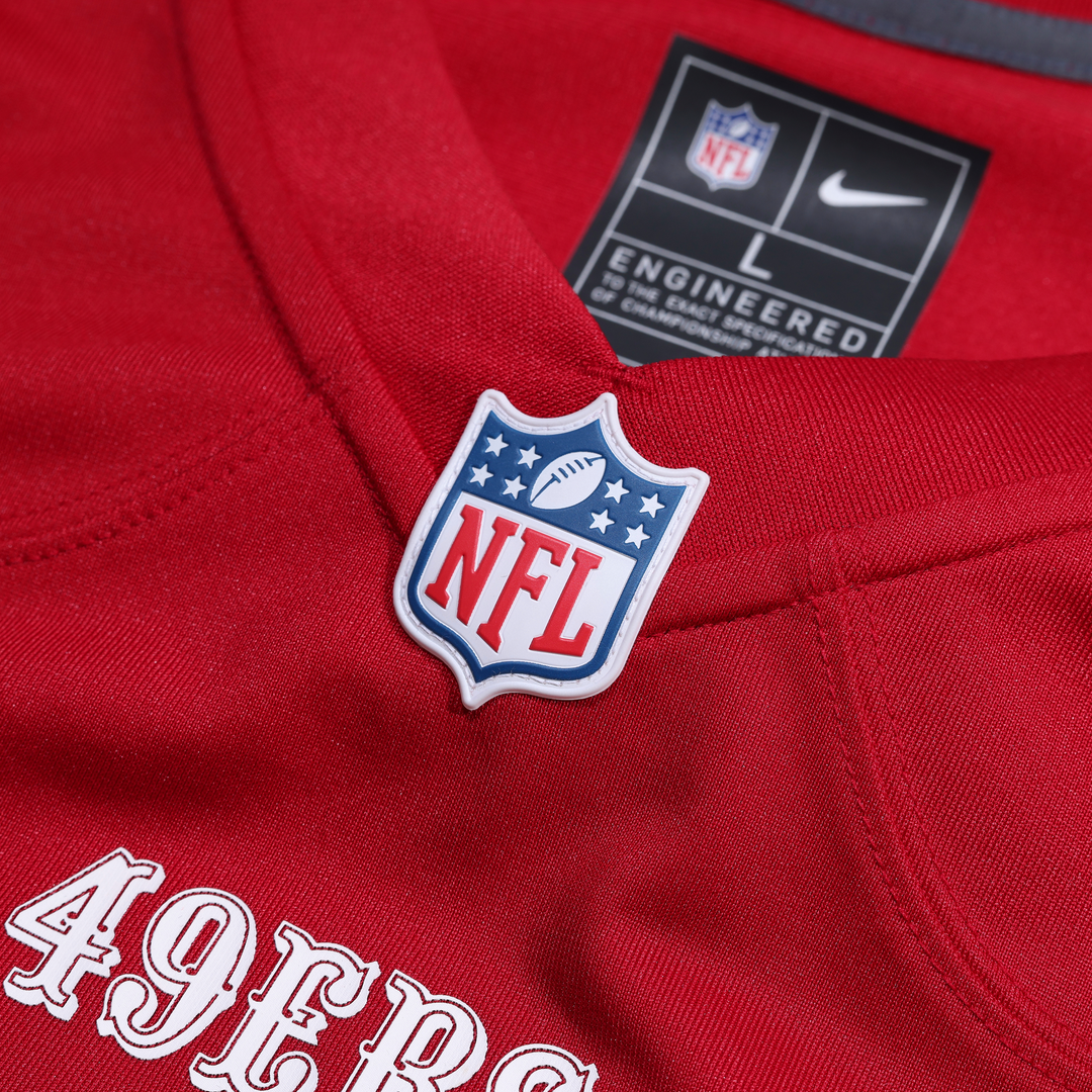 Men's San Francisco 49ers Brett Toth Scarlet Team Game NFL Football Jersey - view 6