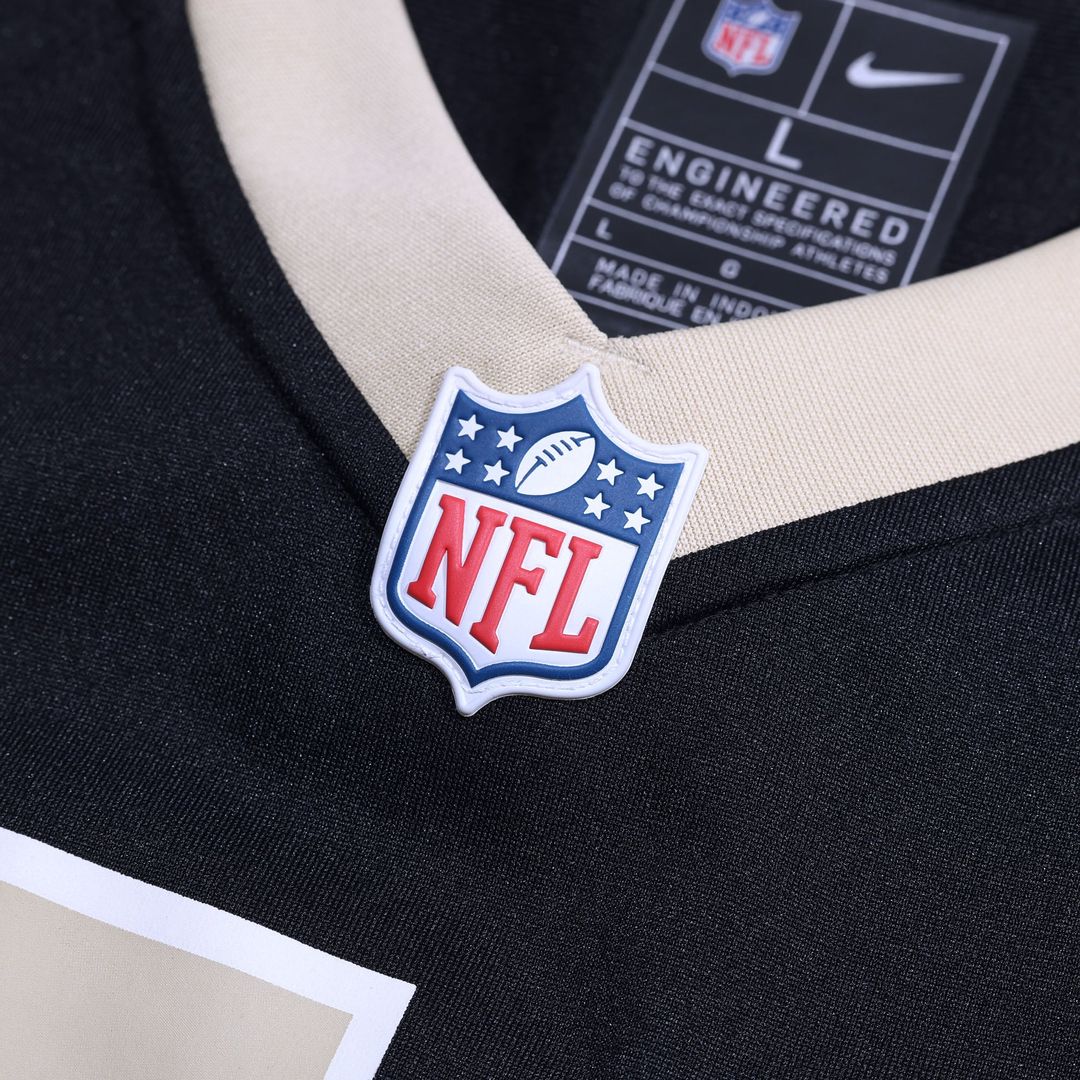 Men's New Orleans Saints Taliese Fuaga Black Game NFL Football Jersey - view 4