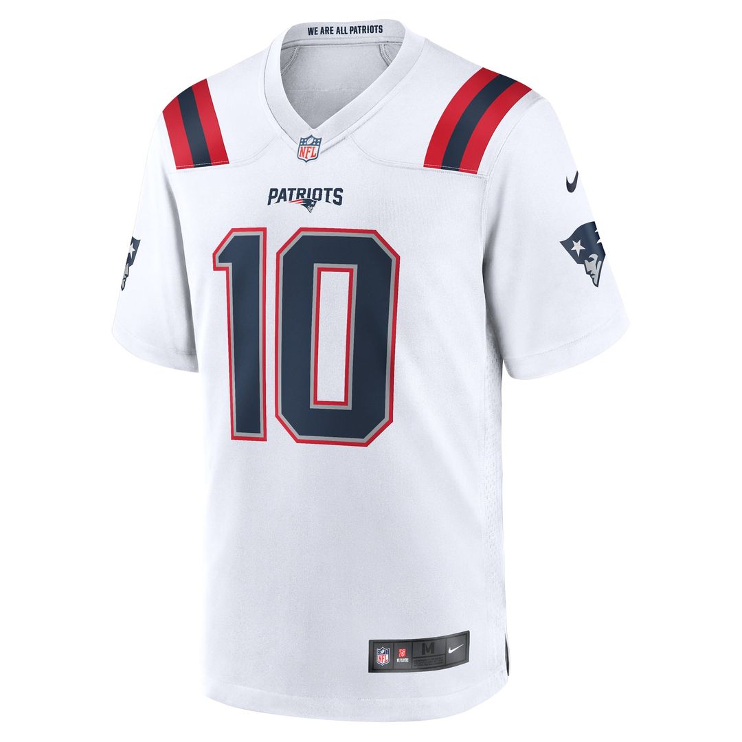 Men's New England Patriots Drake Maye Navy Player Game NFL Football Jersey - view 38