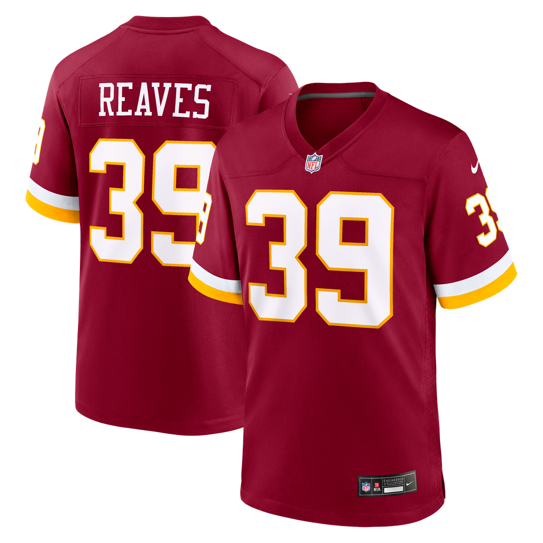 Men's Washington Commanders Jeremy Reaves White Game Super Bowl Era NFL Football Jersey - view 15