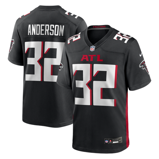Men's Atlanta Falcons Jamal Anderson Black Game NFL Football Jersey - view 1