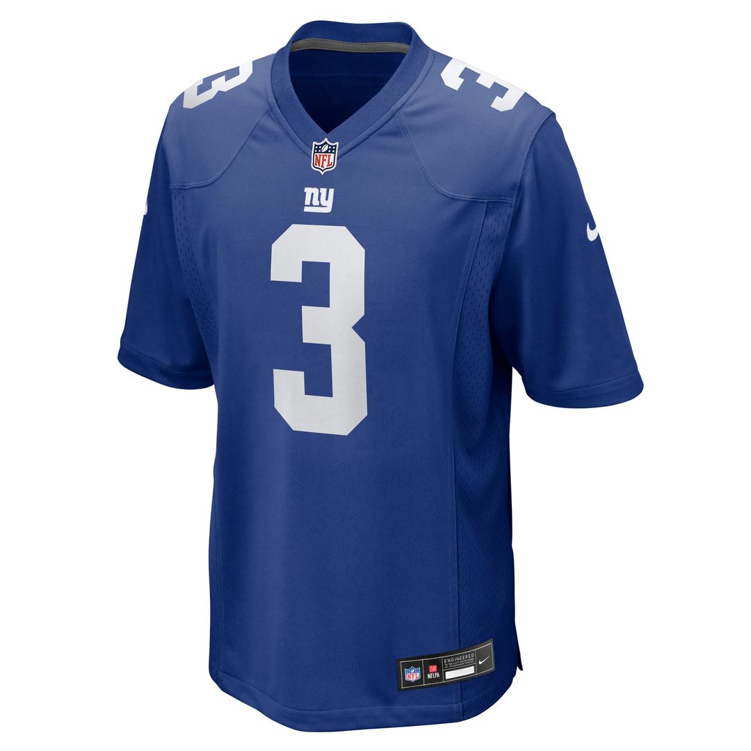 Men's New York Giants Russell Wilson Royal Game NFL Football Jersey - view 2