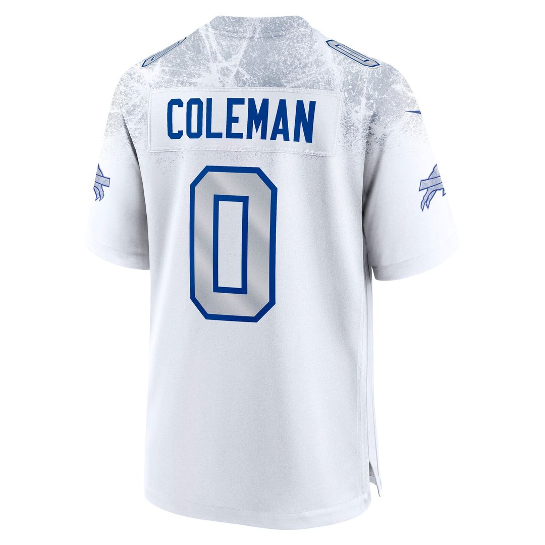 Men's Buffalo Bills Keon Coleman White Rivalries Collection Game NFL Football Jersey - view 3
