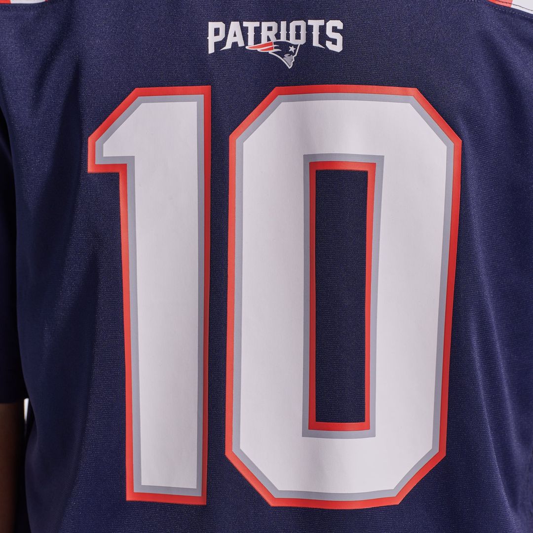 Men's New England Patriots Drake Maye Navy Player Game NFL Football Jersey - view 27