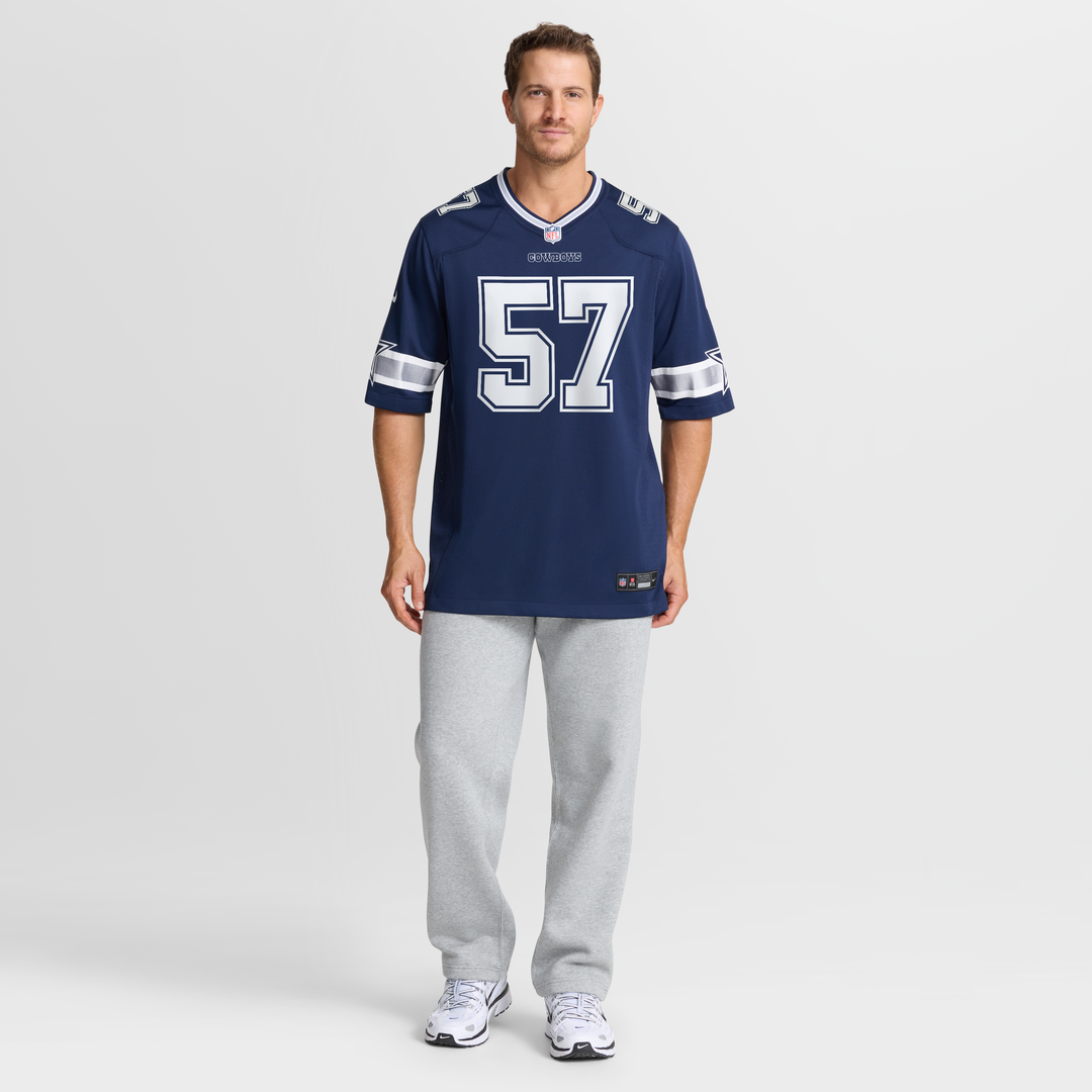 Men's Dallas Cowboys Malachi Lawrence White Game NFL Football Jersey - view 8