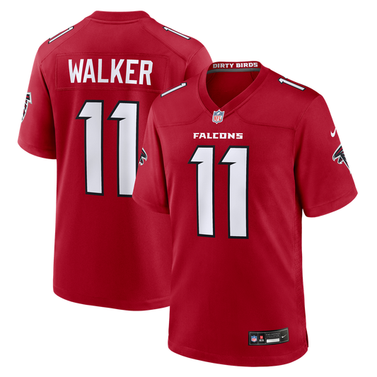 Men's Atlanta Falcons Jalon Walker Red Game NFL Football Jersey - view 1