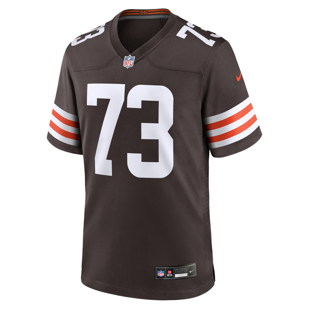 Men's Cleveland Browns Joe Thomas White Retired Game NFL Football Jersey - view 8